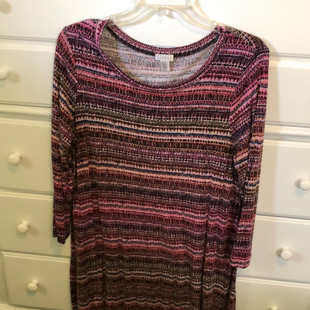 Spense multi color stretch dress.